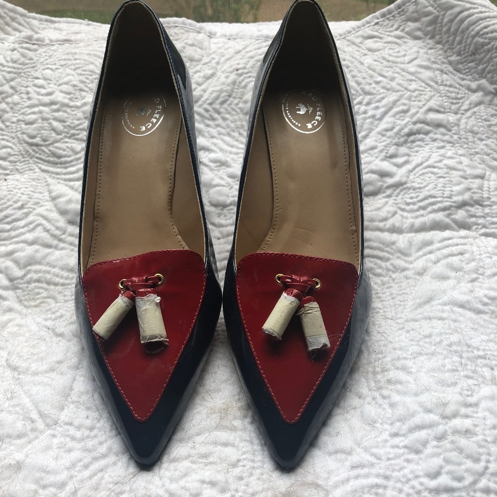 Ladies Talbots Red Fleece  shoes Size 9 1/2